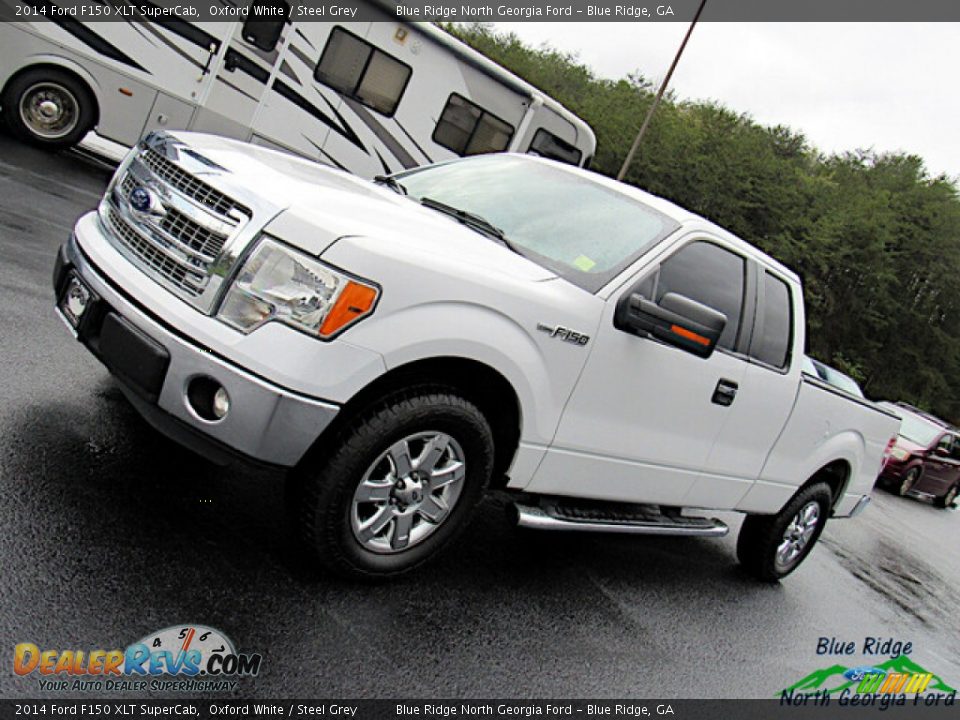 2014 Ford F150 XLT SuperCab Oxford White / Steel Grey Photo #22