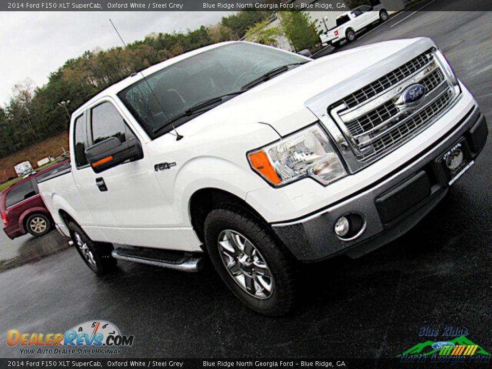 2014 Ford F150 XLT SuperCab Oxford White / Steel Grey Photo #23