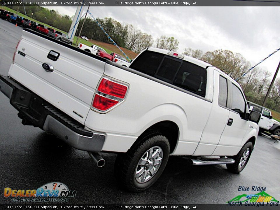 2014 Ford F150 XLT SuperCab Oxford White / Steel Grey Photo #24