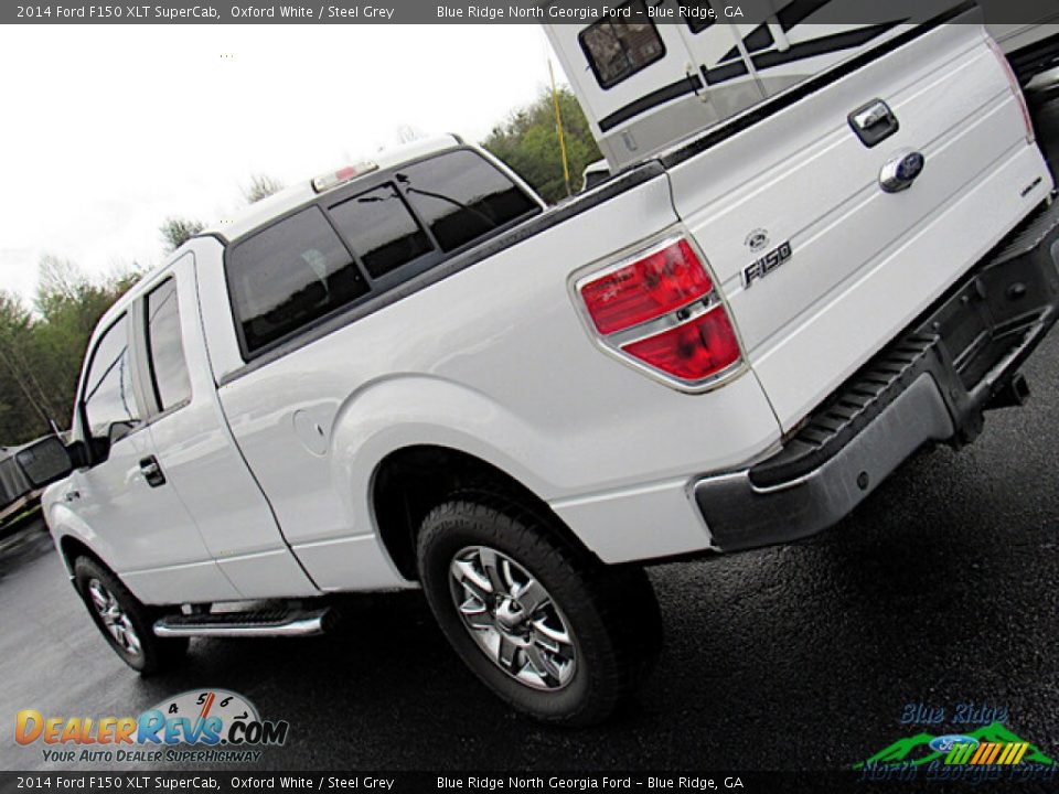 2014 Ford F150 XLT SuperCab Oxford White / Steel Grey Photo #25