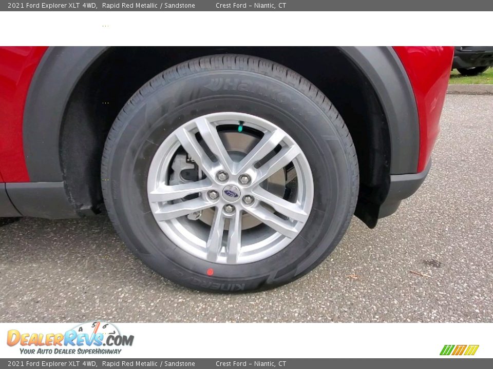 2021 Ford Explorer XLT 4WD Rapid Red Metallic / Sandstone Photo #27