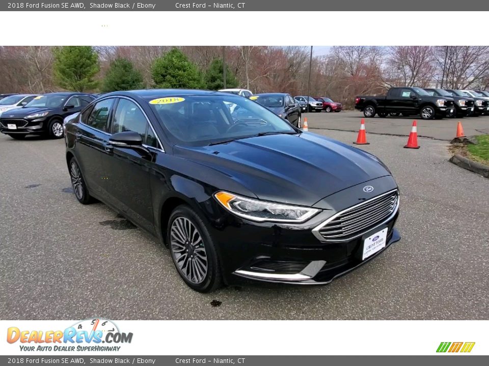 Shadow Black 2018 Ford Fusion SE AWD Photo #1