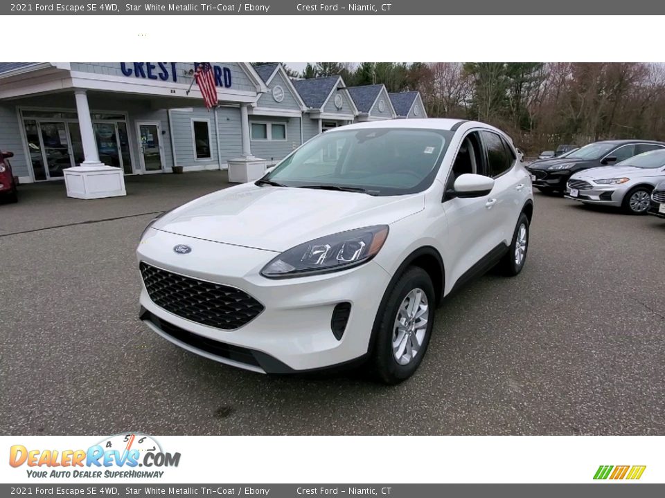 2021 Ford Escape SE 4WD Star White Metallic Tri-Coat / Ebony Photo #3