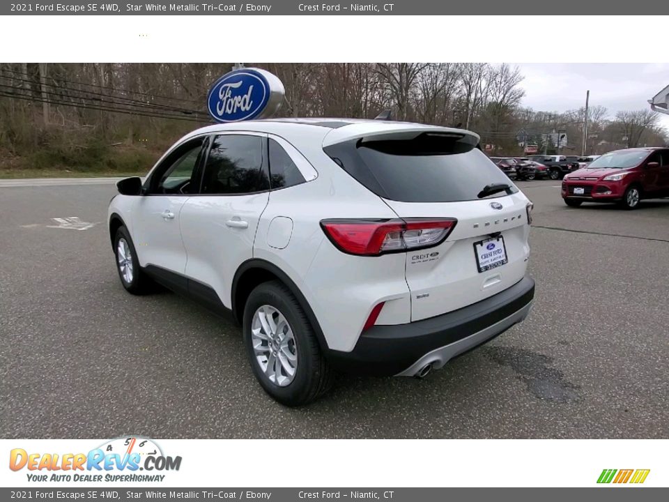 2021 Ford Escape SE 4WD Star White Metallic Tri-Coat / Ebony Photo #5