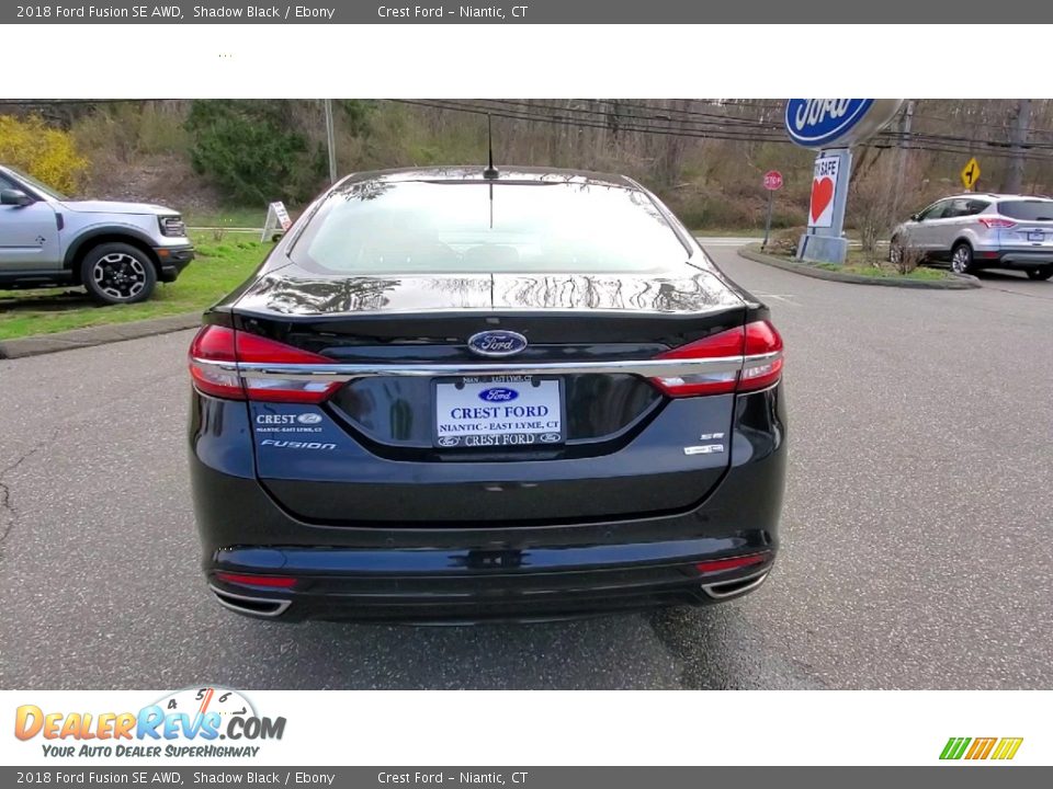 2018 Ford Fusion SE AWD Shadow Black / Ebony Photo #6