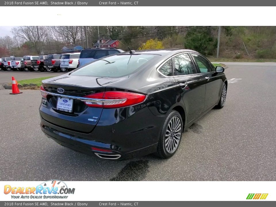 2018 Ford Fusion SE AWD Shadow Black / Ebony Photo #7