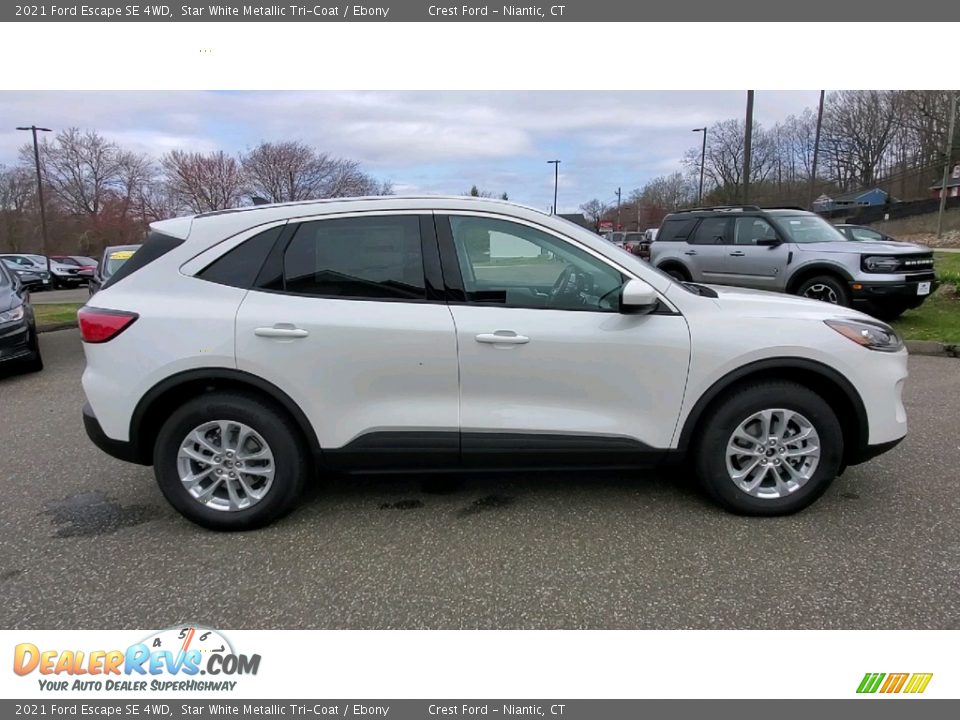 2021 Ford Escape SE 4WD Star White Metallic Tri-Coat / Ebony Photo #8