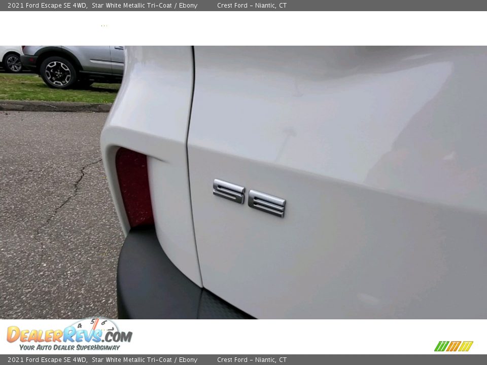 2021 Ford Escape SE 4WD Star White Metallic Tri-Coat / Ebony Photo #10