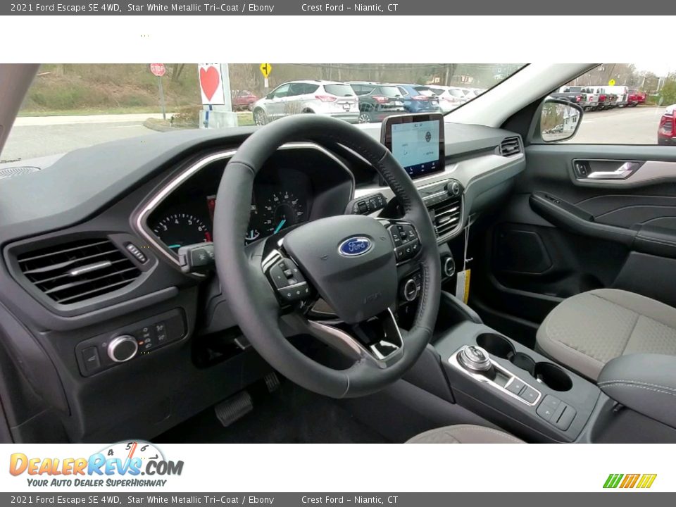 2021 Ford Escape SE 4WD Star White Metallic Tri-Coat / Ebony Photo #11