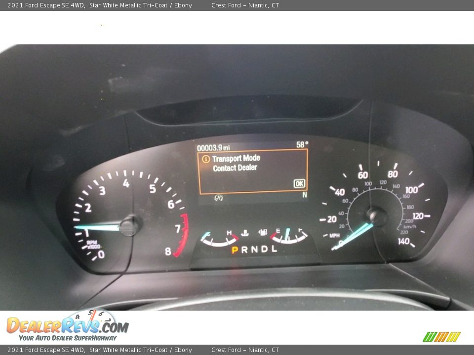 2021 Ford Escape SE 4WD Star White Metallic Tri-Coat / Ebony Photo #14
