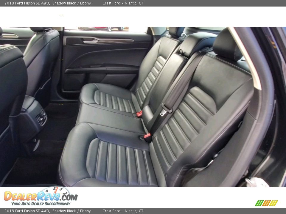 Rear Seat of 2018 Ford Fusion SE AWD Photo #19