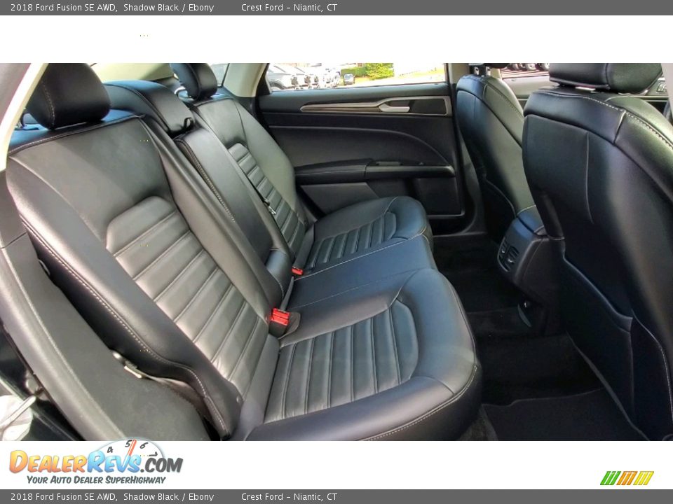 Rear Seat of 2018 Ford Fusion SE AWD Photo #24