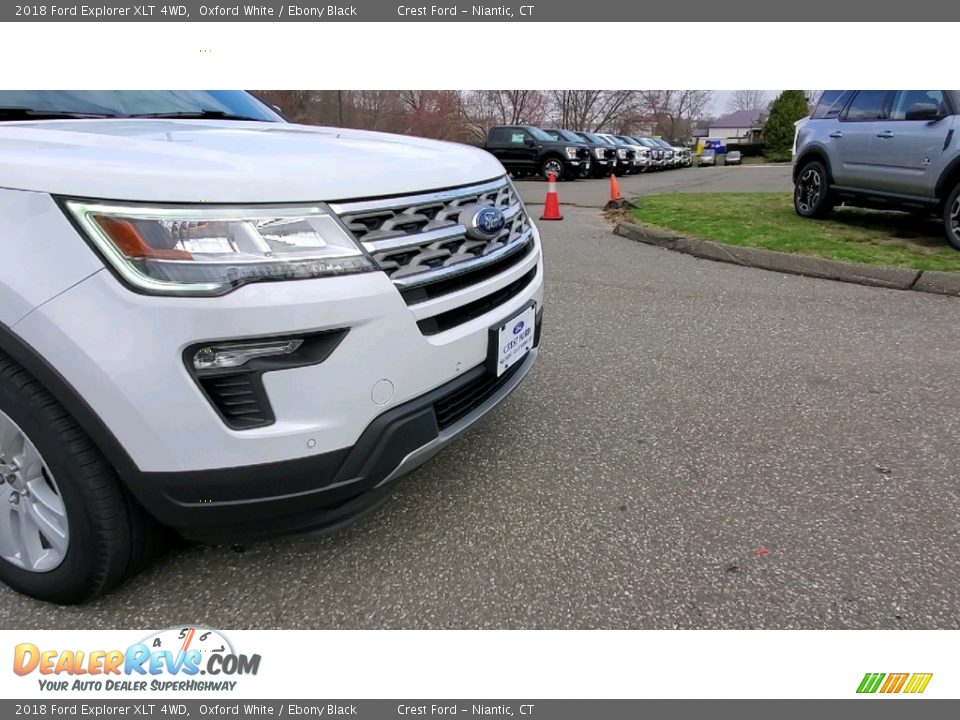 2018 Ford Explorer XLT 4WD Oxford White / Ebony Black Photo #27