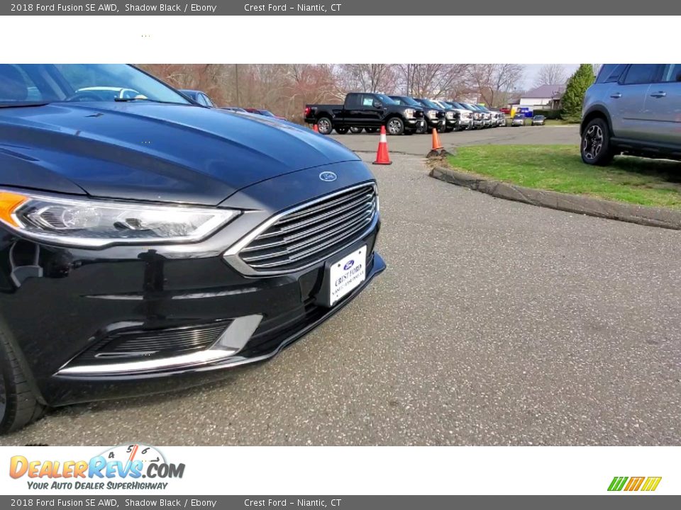 2018 Ford Fusion SE AWD Shadow Black / Ebony Photo #28