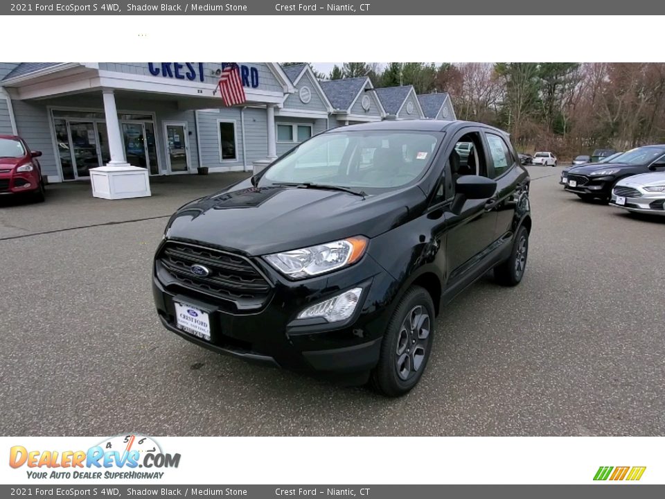 2021 Ford EcoSport S 4WD Shadow Black / Medium Stone Photo #3