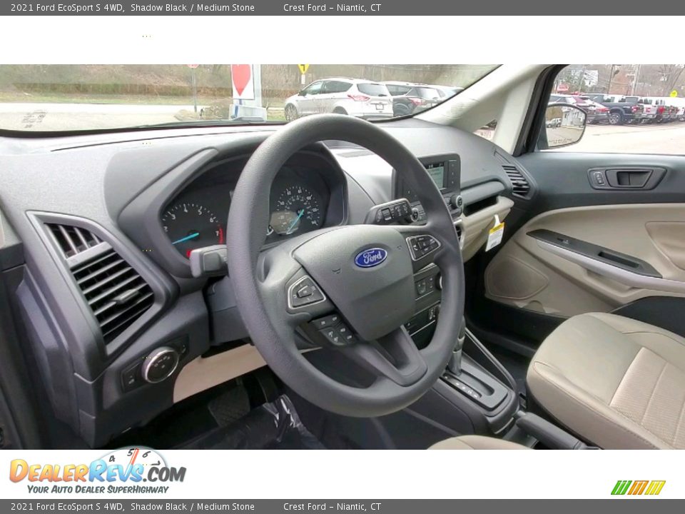 2021 Ford EcoSport S 4WD Shadow Black / Medium Stone Photo #10