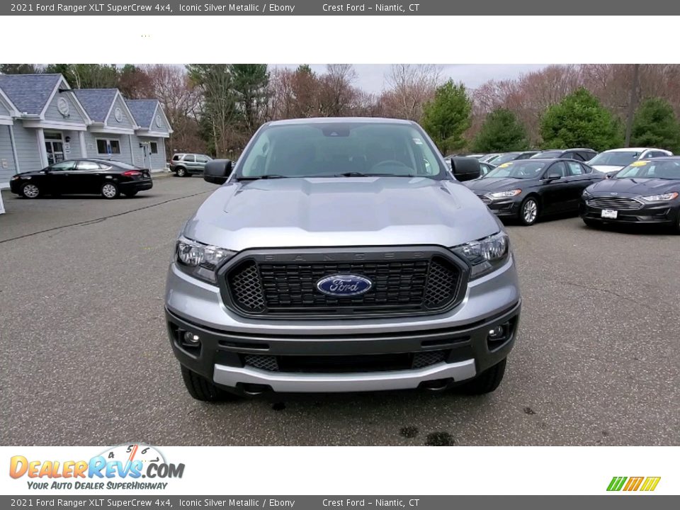 2021 Ford Ranger XLT SuperCrew 4x4 Iconic Silver Metallic / Ebony Photo #2