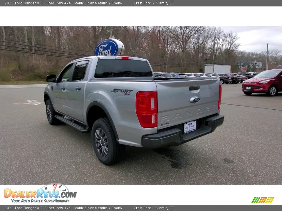 2021 Ford Ranger XLT SuperCrew 4x4 Iconic Silver Metallic / Ebony Photo #5