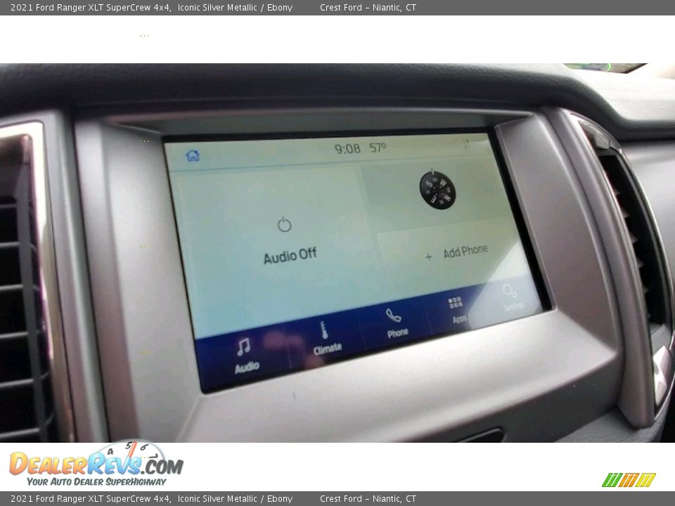 2021 Ford Ranger XLT SuperCrew 4x4 Iconic Silver Metallic / Ebony Photo #14
