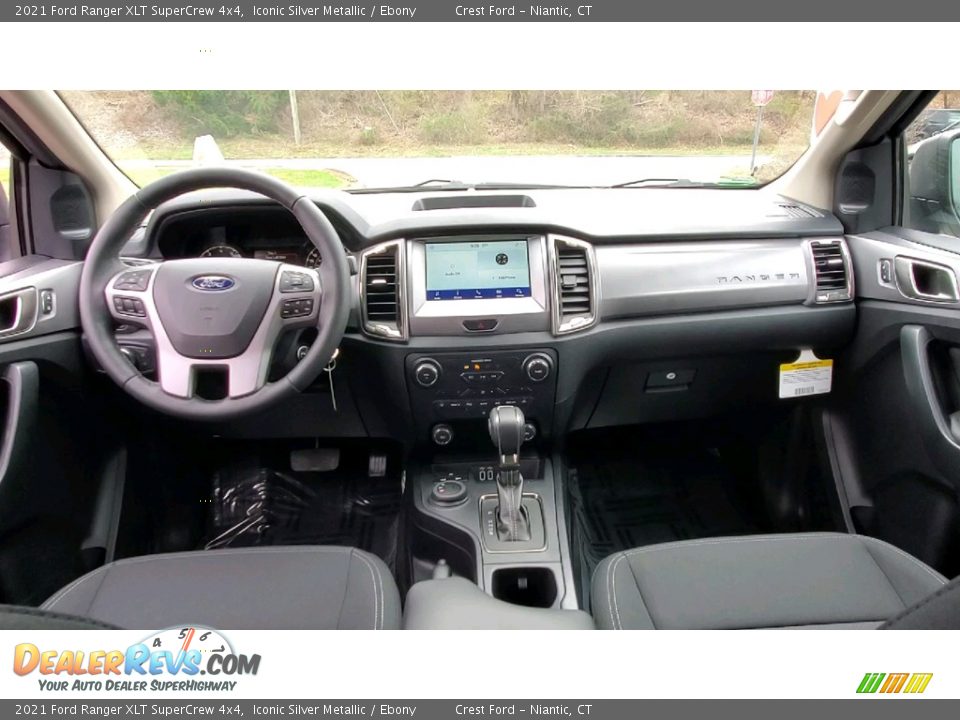 2021 Ford Ranger XLT SuperCrew 4x4 Iconic Silver Metallic / Ebony Photo #18