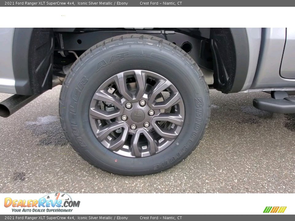 2021 Ford Ranger XLT SuperCrew 4x4 Iconic Silver Metallic / Ebony Photo #21