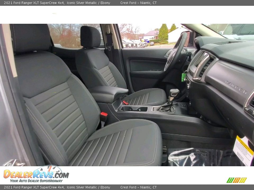 2021 Ford Ranger XLT SuperCrew 4x4 Iconic Silver Metallic / Ebony Photo #23