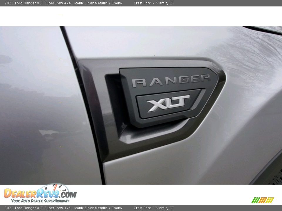 2021 Ford Ranger XLT SuperCrew 4x4 Iconic Silver Metallic / Ebony Photo #25