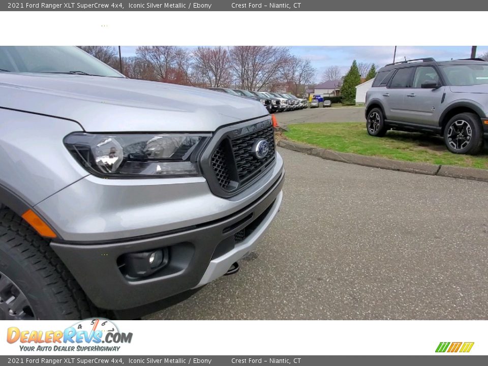 2021 Ford Ranger XLT SuperCrew 4x4 Iconic Silver Metallic / Ebony Photo #27