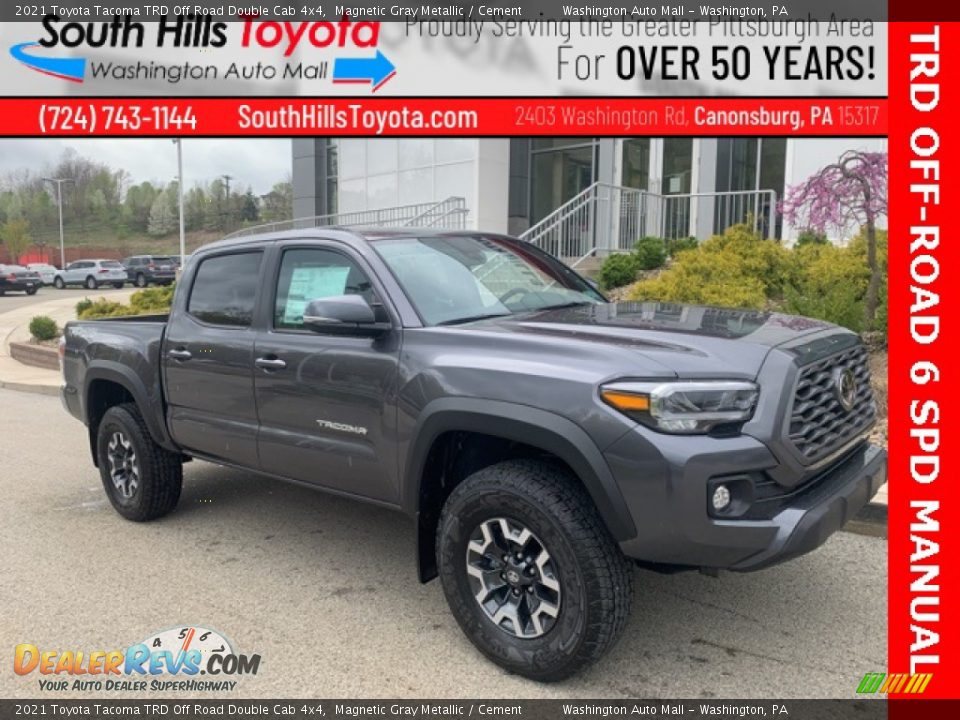 2021 Toyota Tacoma TRD Off Road Double Cab 4x4 Magnetic Gray Metallic / Cement Photo #1