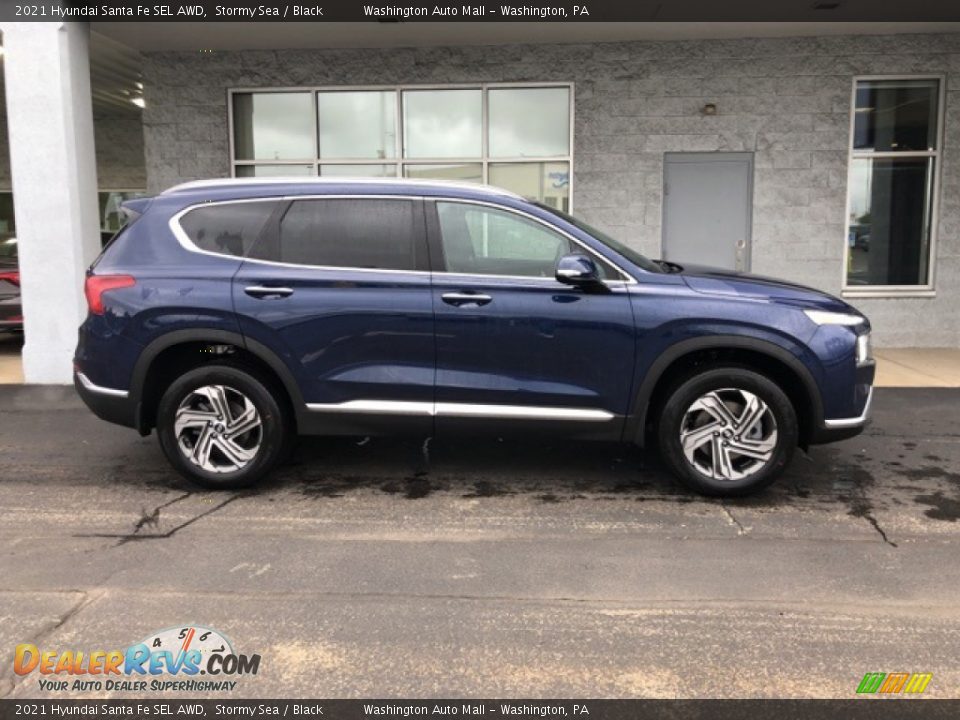 2021 Hyundai Santa Fe SEL AWD Stormy Sea / Black Photo #2