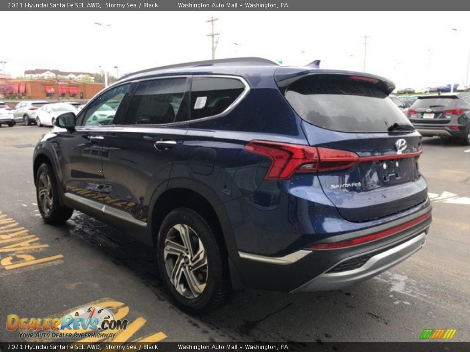 2021 Hyundai Santa Fe SEL AWD Stormy Sea / Black Photo #3