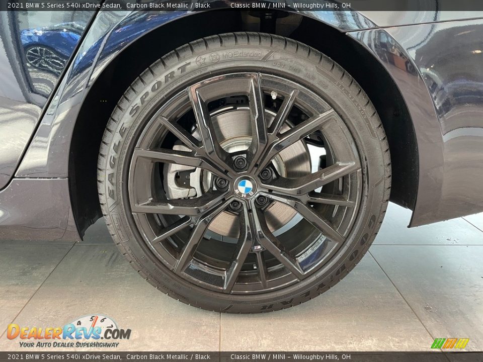 2021 BMW 5 Series 540i xDrive Sedan Carbon Black Metallic / Black Photo #3
