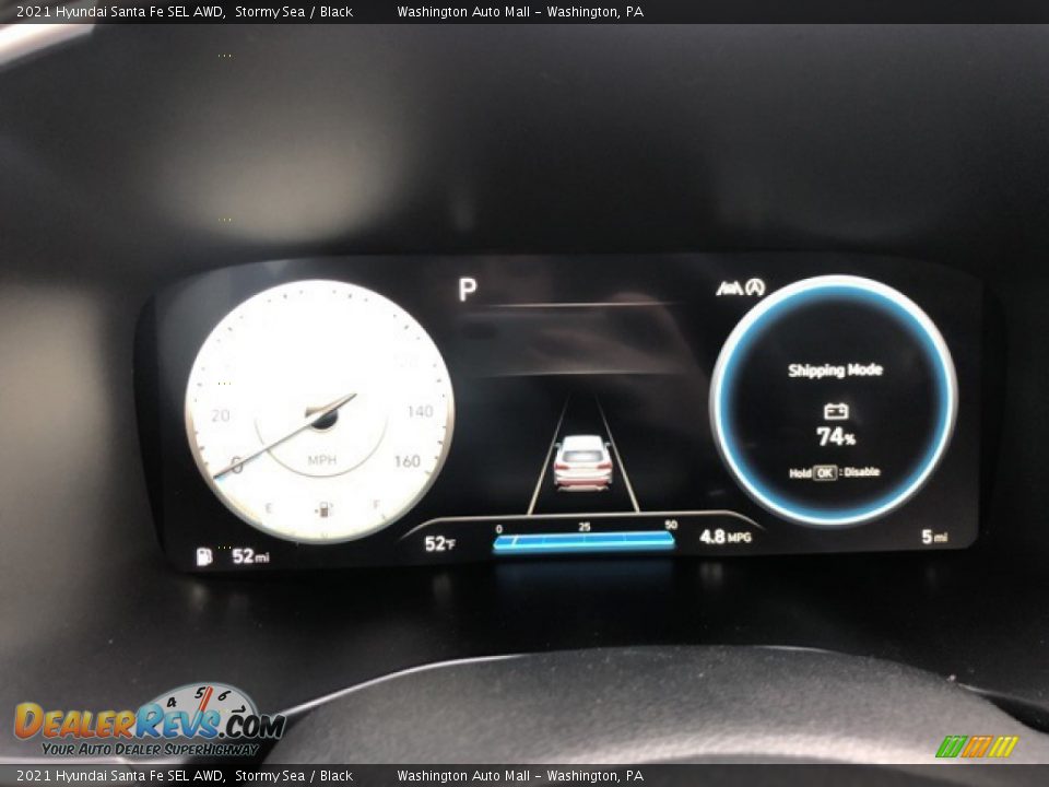 2021 Hyundai Santa Fe SEL AWD Stormy Sea / Black Photo #5