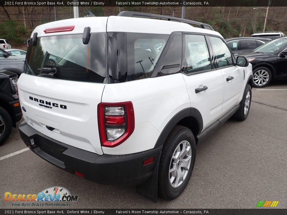 2021 Ford Bronco Sport Base 4x4 Oxford White / Ebony Photo #2