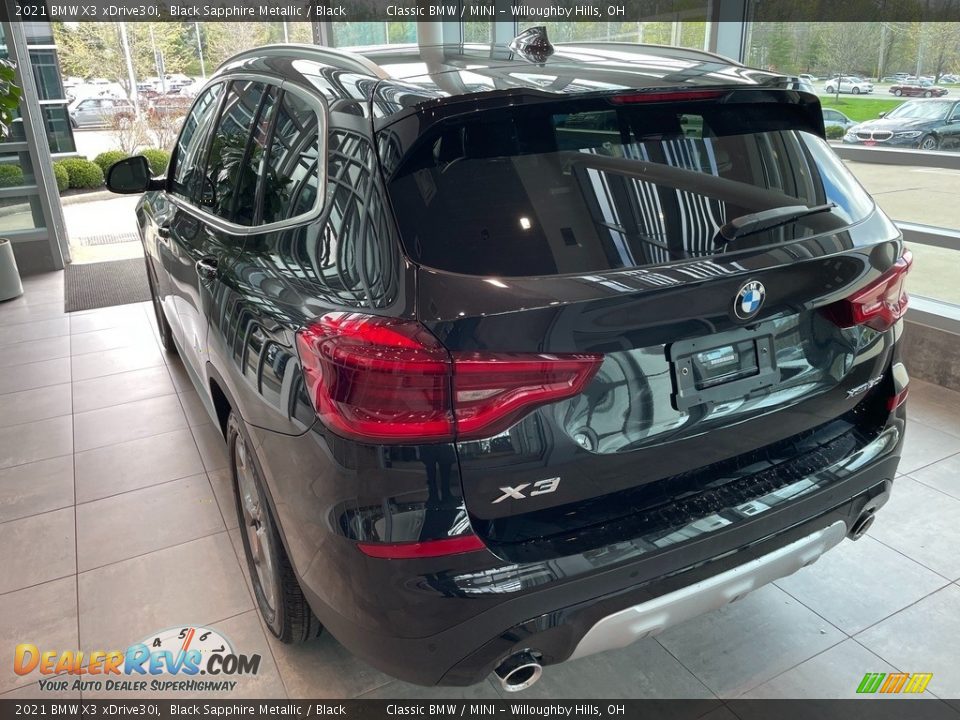 2021 BMW X3 xDrive30i Black Sapphire Metallic / Black Photo #2