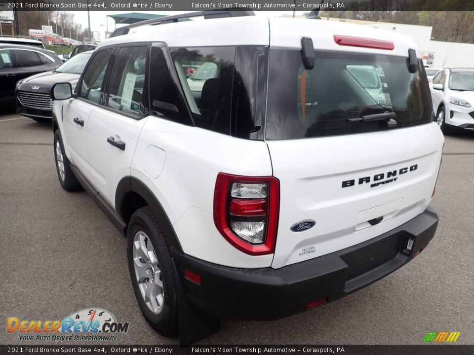2021 Ford Bronco Sport Base 4x4 Oxford White / Ebony Photo #6