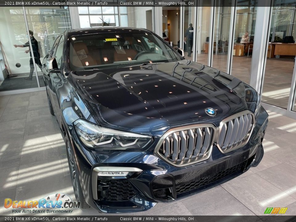 Carbon Black Metallic 2021 BMW X6 xDrive50i Photo #1