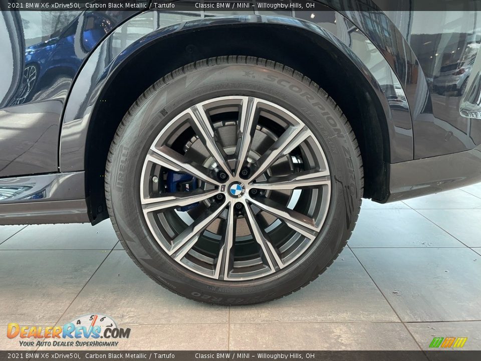 2021 BMW X6 xDrive50i Carbon Black Metallic / Tartufo Photo #3
