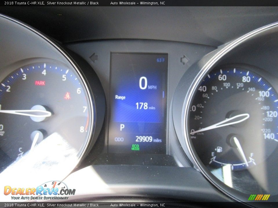 2018 Toyota C-HR XLE Silver Knockout Metallic / Black Photo #15