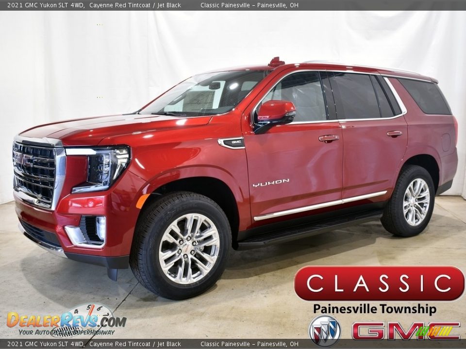 2021 GMC Yukon SLT 4WD Cayenne Red Tintcoat / Jet Black Photo #1