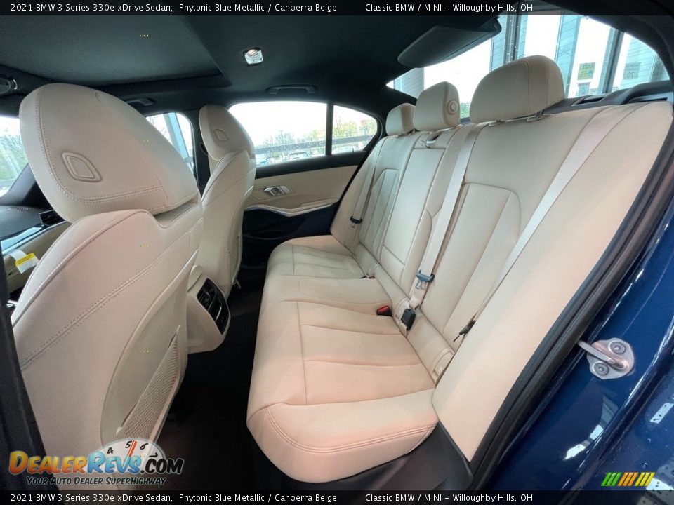 Rear Seat of 2021 BMW 3 Series 330e xDrive Sedan Photo #5