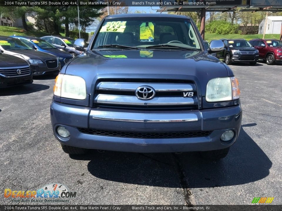 2004 Toyota Tundra SR5 Double Cab 4x4 Blue Marlin Pearl / Gray Photo #3