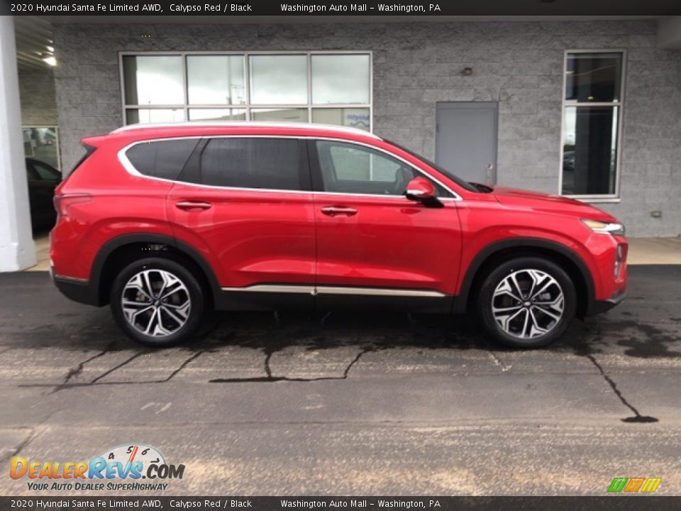 2020 Hyundai Santa Fe Limited AWD Calypso Red / Black Photo #2