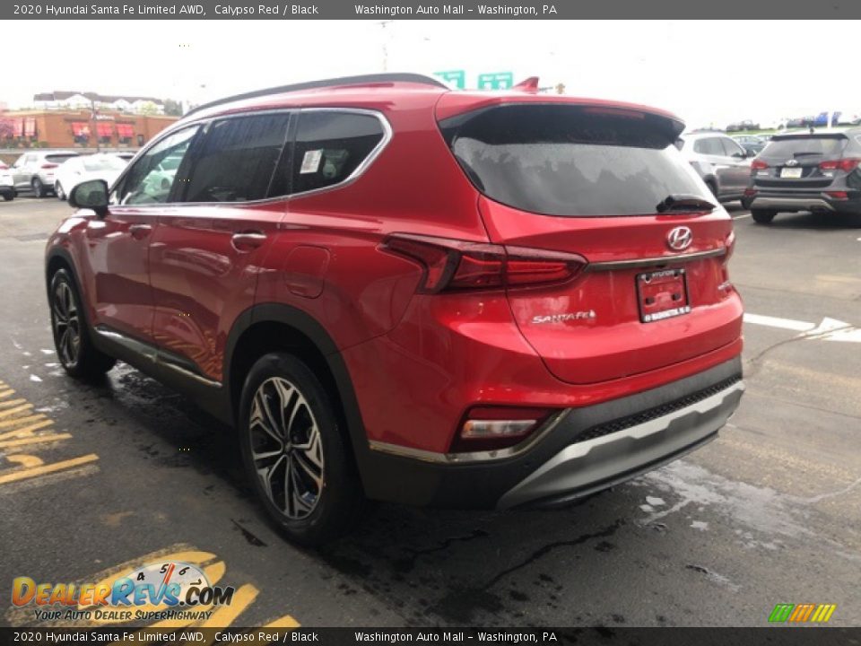 2020 Hyundai Santa Fe Limited AWD Calypso Red / Black Photo #3