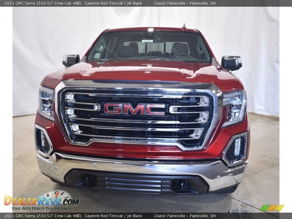 2021 GMC Sierra 1500 SLT Crew Cab 4WD Cayenne Red Tintcoat / Jet Black Photo #4