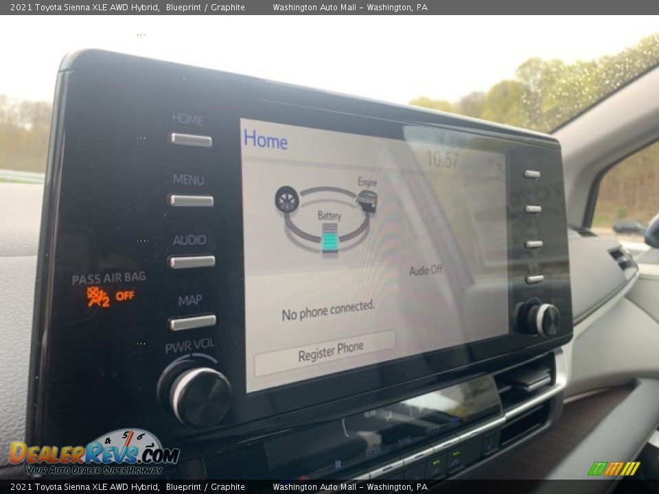 2021 Toyota Sienna XLE AWD Hybrid Blueprint / Graphite Photo #9