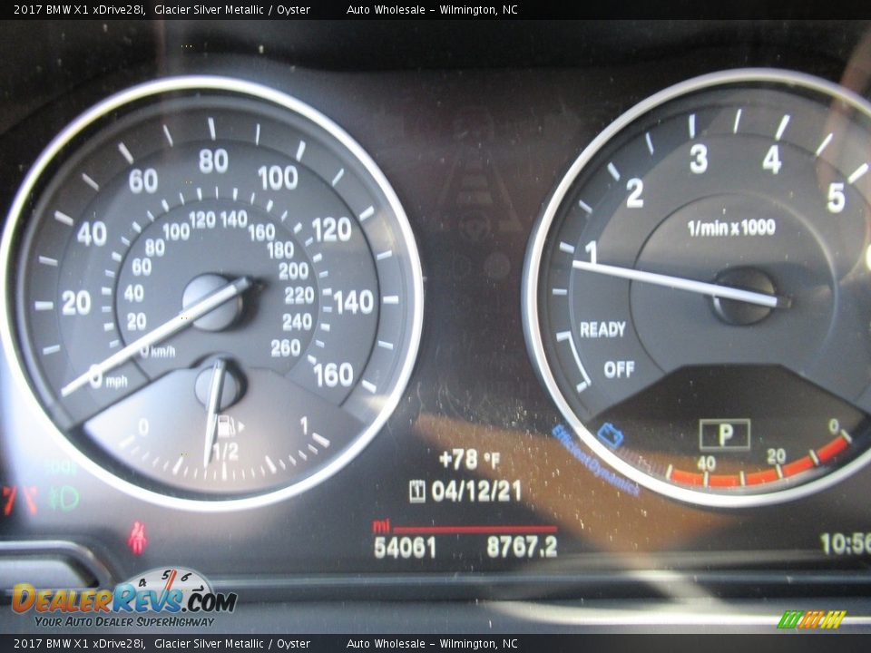 2017 BMW X1 xDrive28i Glacier Silver Metallic / Oyster Photo #15