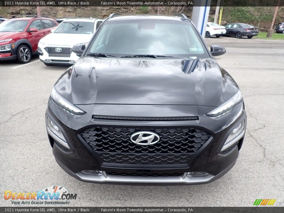 2021 Hyundai Kona SEL AWD Ultra Black / Black Photo #4