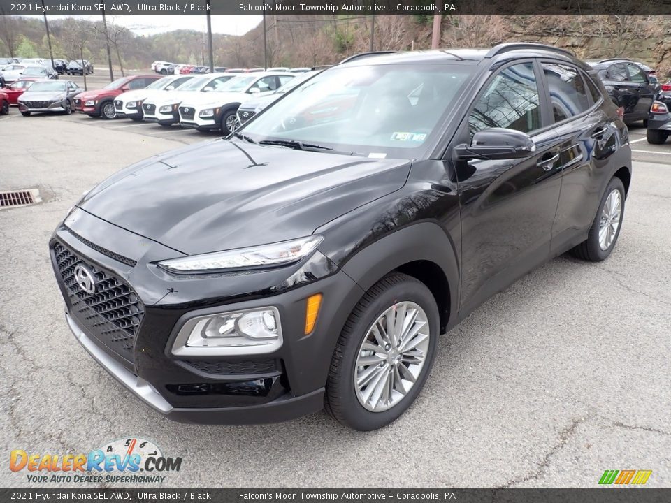 2021 Hyundai Kona SEL AWD Ultra Black / Black Photo #5