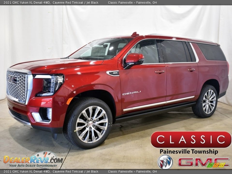 2021 GMC Yukon XL Denali 4WD Cayenne Red Tintcoat / Jet Black Photo #1